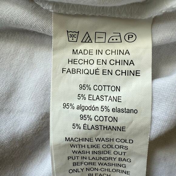 Michael Kors White Cold Shoulder Knit Shirt Size L Nautical Stretch Basics - Picture 6 of 15